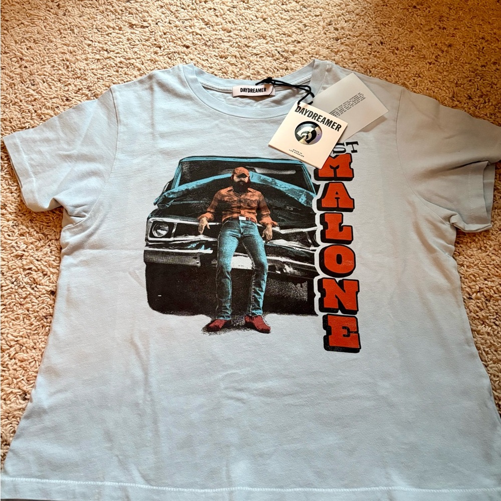 Post Malone Daydreamer Light Blue Graphic Tee